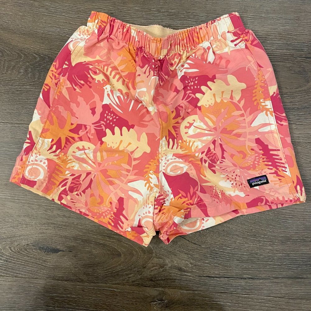 PATAGONIA Kids Baggies - 4T Pink Floral
